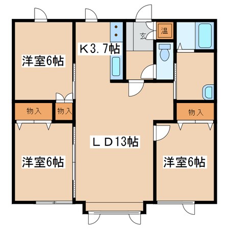 ハイツラルゴの物件間取画像